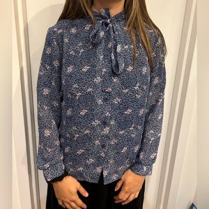 Vintage blouse with bow